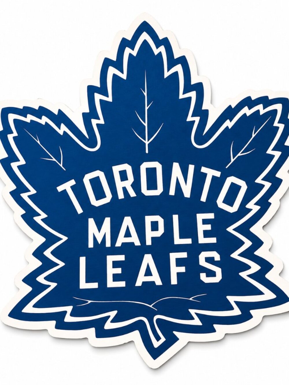 Toronto Maple Leafs Die-Cut Metal Wall Sign - NHL Fan Cave Decor
